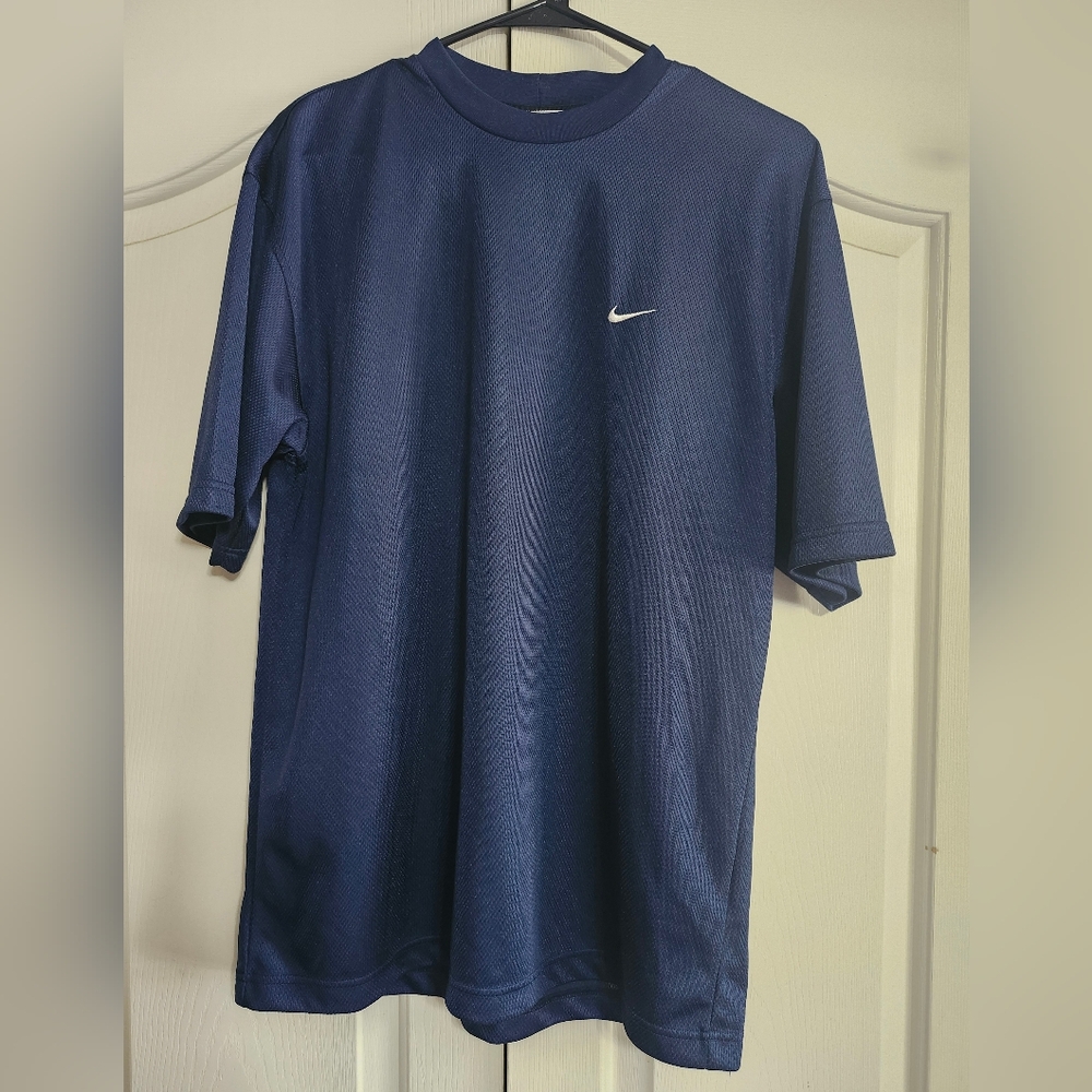 Nike Drifit Navy Short Sleeve Tee Medium
